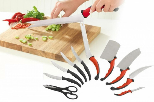 Набір ножів кухонних Contour Pro Knives Контур про + магнітна рейка 10 предметів Original