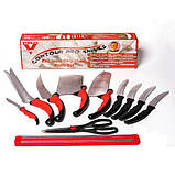 Набір ножів кухонних Contour Pro Knives Контур про + магнітна рейка 10 предметів Original, фото 7