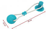 Іграшка для собак Woof Glider канат на присоску з м'ячиком, фото 9