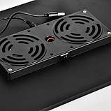 Столик для ноутбука з охолодженням Laptop Table T8 Чорний стіл підставка під ноутбук, фото 5