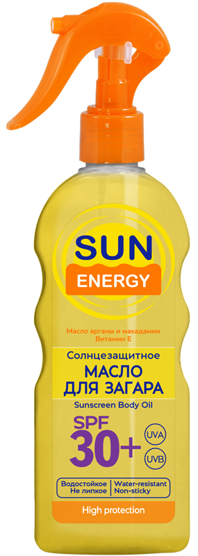 Масло для засмаги Sun Energy SPF 30 200 мл