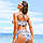 Жіночий роздільний купальник з топом і яскравим модним принтом., фото 4