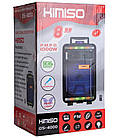 Колонка портативна акустична KIMISO QS-4000 BT (8"BASS) | Блютуз колонка | Колонка для музики, фото 4