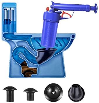 Вантуз-пістолет Toilet dredge GUN BLUE ⁇ Пневматичний вантуз, очисник каналізації високого тиску
