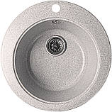 Гранітна кухонна раковина Valetti EcoLine модель №2 сіра 475, фото 7