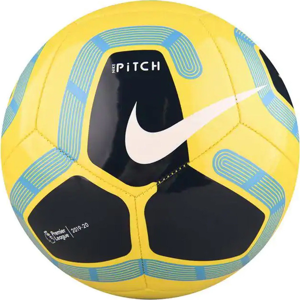 М'яч футбольний Nike Pitch Premier League р. 5 (SC3569-731) Yellow/Black, фото 1