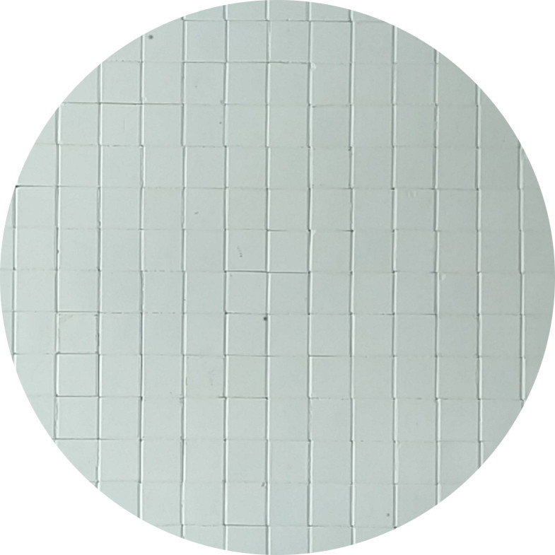 Керамічна футерівка Al2O3 90% 4x20x20 квадратна керамічна мозаїка на єдиній підкладці 500х500 мм