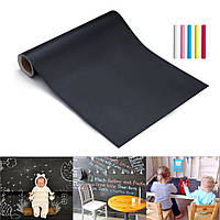 Самоклеющаяся пленка для рисования мелом Black Board Sticker, доска для рисования мелом