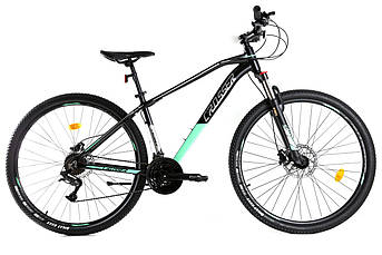 Горный алюминиевый велосипед Crosser Jazz 29" рама 17" комплектация Shimano,быстрый съем колес зеленый