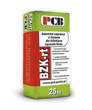 Кладочный раствор Базовый для кирпича ручной формовки с трасом PCB BZK-r 25 кг