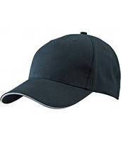 Пятипанельная кепка Сендвич с металлической застежкой BLG Чёрный/светло-серый