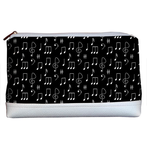 Косметичка дорожня жіноча Lovely Ноты 26x15x8 см