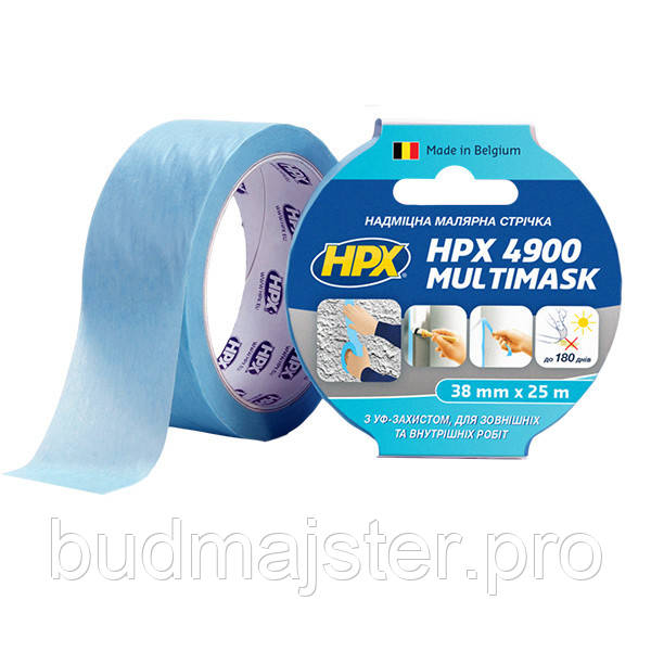 Малярна стрічка HPX4900 MULTIMASK 120C 24мм х 50м надміцна