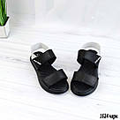 Шкіряні босоніжки на липучці 36 та 37 р-ри, фото 2