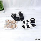 Шкіряні босоніжки на липучці 36 та 37 р-ри, фото 3