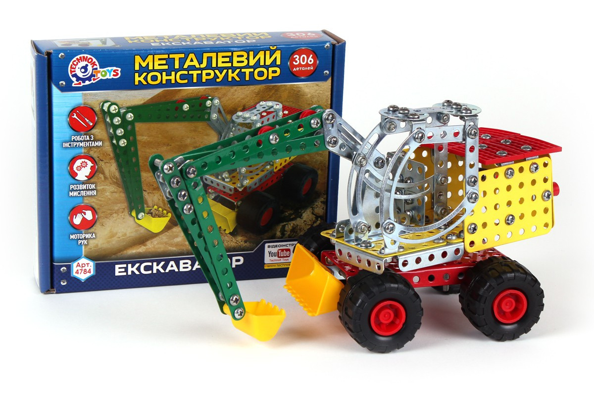 Конструктор металевий "Екскаватор Технок" арт.4784, шт