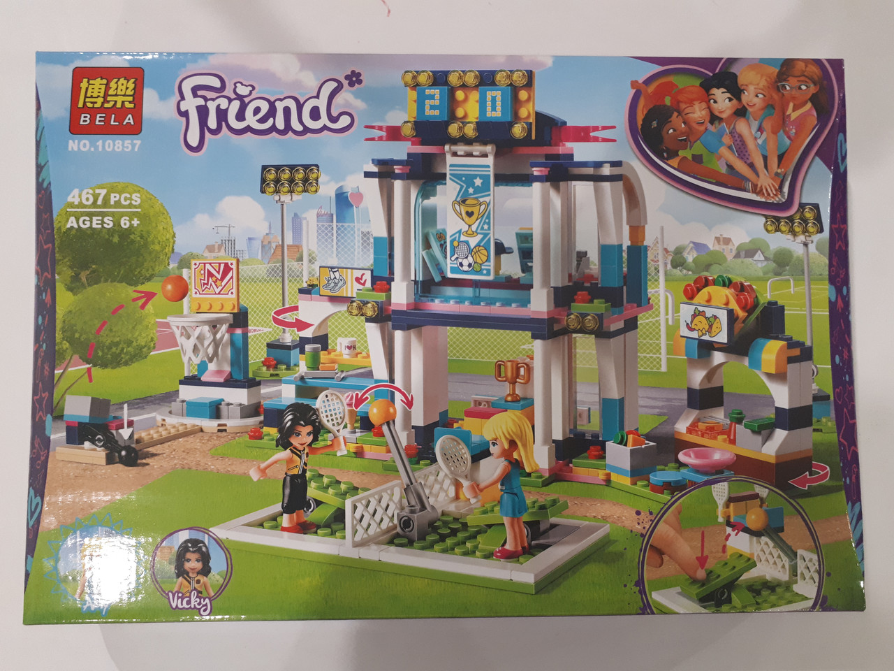 Конструктор "FRIENDS" "Стадіон Стефані" 384 дет. 10857 р.41*28*6,5см, шт