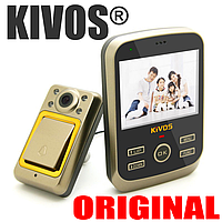 Відеовічко дверної цифровий для квартири Kivos KDB01 з 3,5" екраном і фото/відео запис, кут 120°