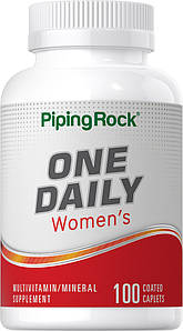 Вітаміни для жінок Piping Rock One Daily Women's Multivitamin&Mineral 100 таб.