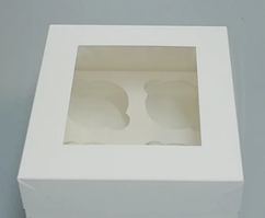 Коробк для кексів  (4шт)170*170*90 з віконечком