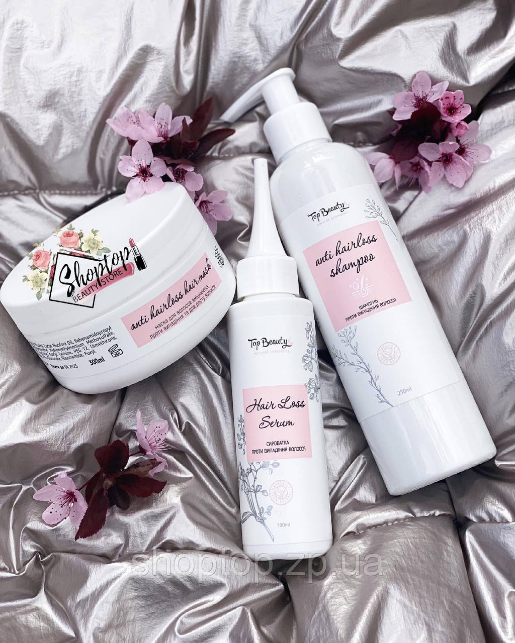Безсульфатний набір проти випадіння і для росту волосся Topbeauty, фото 1