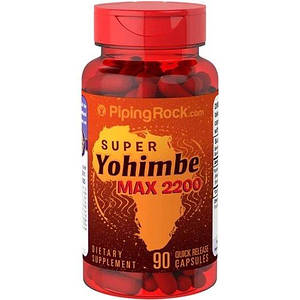 Жироспалювач Йохімбін Piping Rock Super Yohimbe Max 2200 мг 90 капс.