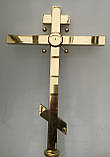Хрест купольний 80 см із кульками-декером, для церкви, фото 3