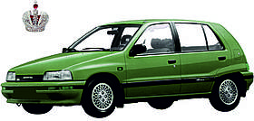Лобове скло на Daihatsu Charade G100 (1987-1994) (Хетчбек,Седан)