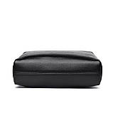 Шкіряна жіноча сумка з натуральної шкіри. Сумочка жіноча маленька на три відділення (руда), фото 5