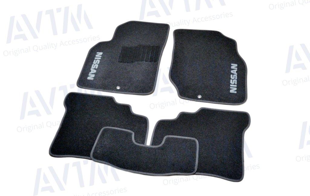 Килимки в салон ворс Nissan Almera Classic B10 (2006-) /чорні 5 шт., фото 1