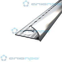 НАП-12 срібло 0,9 м профіль для плитки алюмінієвий ПАС-1304 / плитковий профіль / розкладка для плитки