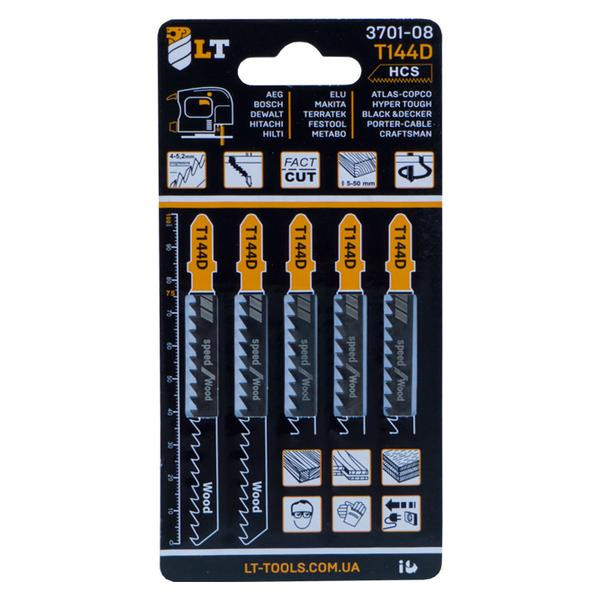 Пилки для лобзика LT-T144D 5 шт. (3701-08)