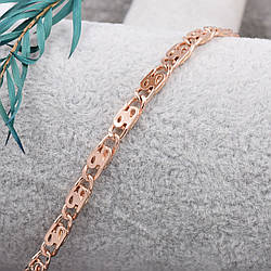 Браслет Xuping 41341 ширина 3.5 мм позолота РО довжина 18