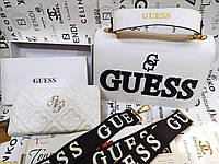 Модная женская белая сумка Guess