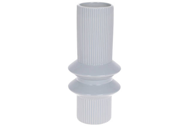 Ваза керамічна 28 см, колір сірий (733-477), фото 1