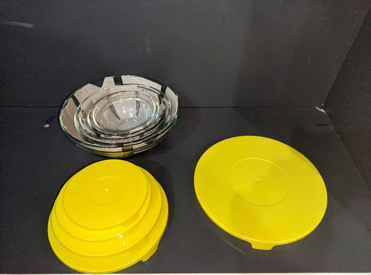 УЦІНКА! Набір скляних судочків UNIQUE UN-1501, 5 шт, фото 1