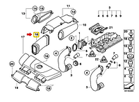 Гофрированный кожух E90 BMW 13717795284