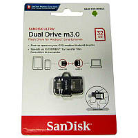 Флешка 32Gb SanDisk Ultra Dual , OTG microUSB 3.0