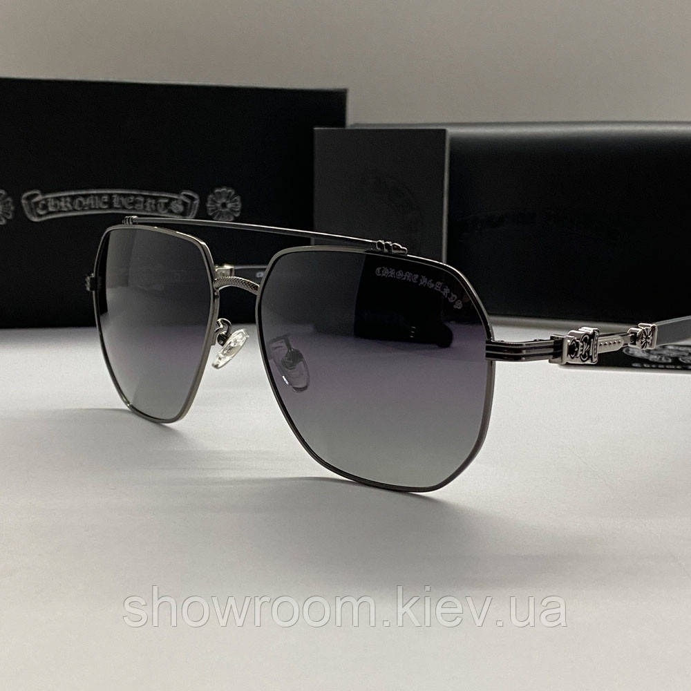 Чоловічі сонцезахисні окуляри Chrome Hearts 5079 grey