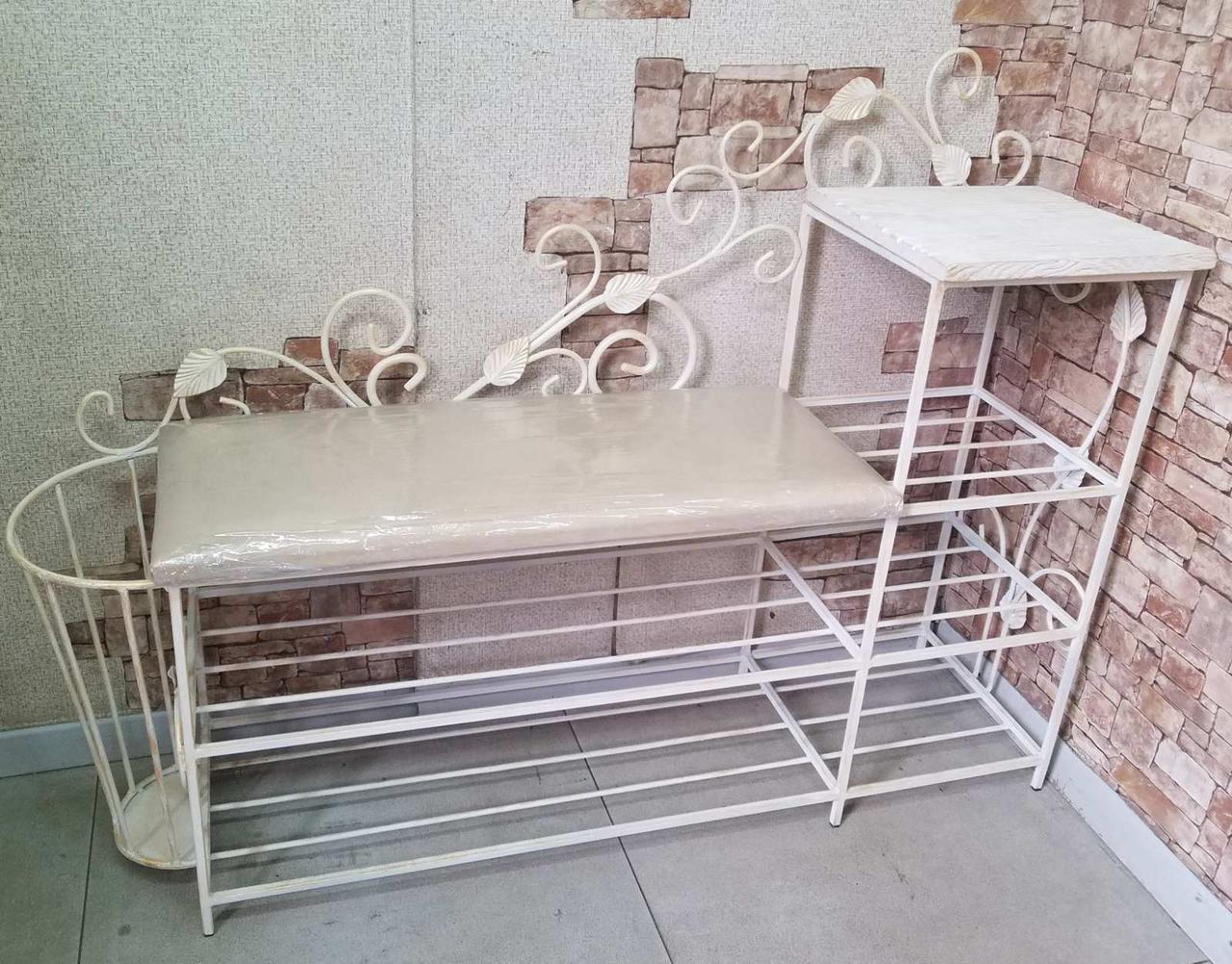 Банкетка Комбі "ВЕСНЯНЕ ЛИСТЯ" 120 бежева