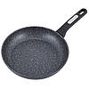 Сковорода Kamille 28см з антипригарним покриттям чорний мармур з алюмінію для індукції і газу KM-5390MR, фото 4