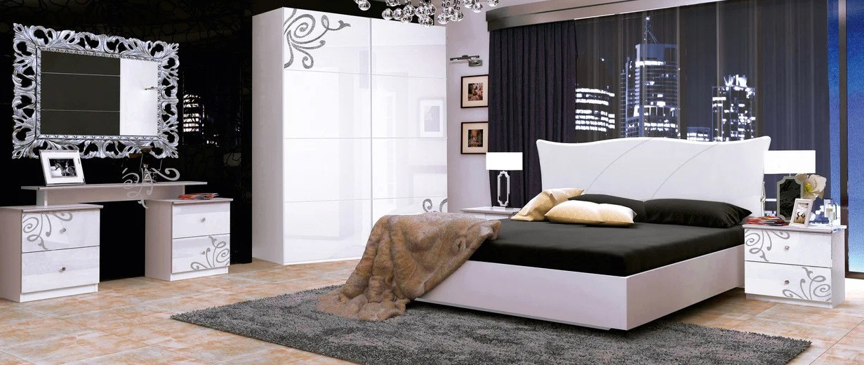 Спальня Bogema (Богема белый глянец) Миро-Марк - фото 2 - id-p1306094760