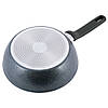 Сотейник Kamille 24*7,5 см з антипригарним покриттям чорний мармур з алюмінію для індукції і газу KM-5392MR, фото 5