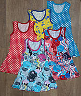 Детское трикотажное платье на девочку, хлопковые платья для девочек