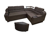 Угловой диван Меркурий (коричневый, 255х185 см) IMI