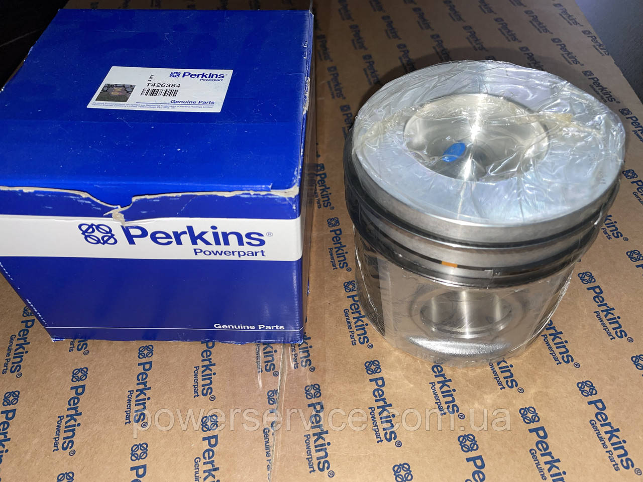 Оригінальний поршень +кільця СТД T426384, 4115P015, 3135M111,363-6884 Perkins, Перкінс, Перкінс Поршень
