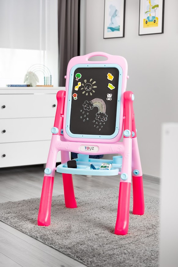 Дитячий мольберт для малювання Caretero Pink, фото 1
