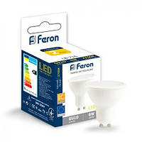 Светодиодная лампа Feron LB716 GU10 6W 2700К (белый теплый)