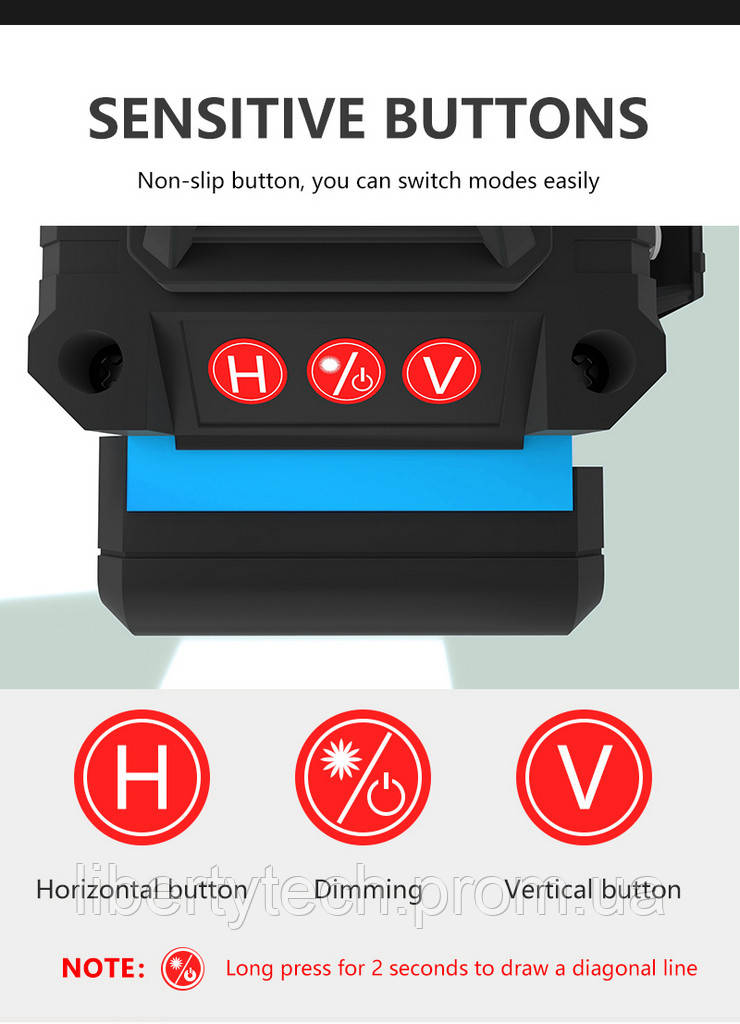 Лазерный уровень 4D 16 линий зеленый луч самонивелирующийся осепостроитель HEMUYOU - фото 9 - id-p1411749714