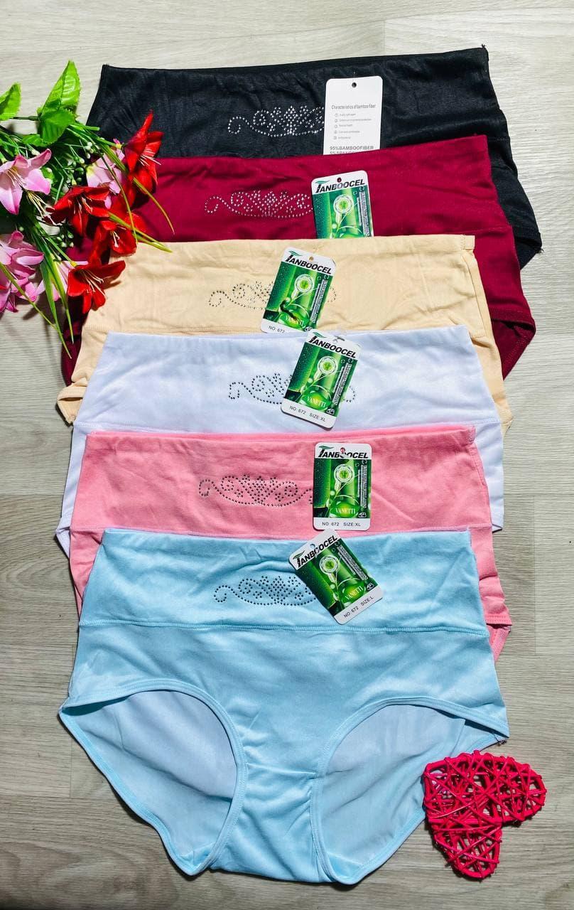 Жіночі трусики 12 штук Kokowei розміри L XL мікс кольорів і розмірів норма